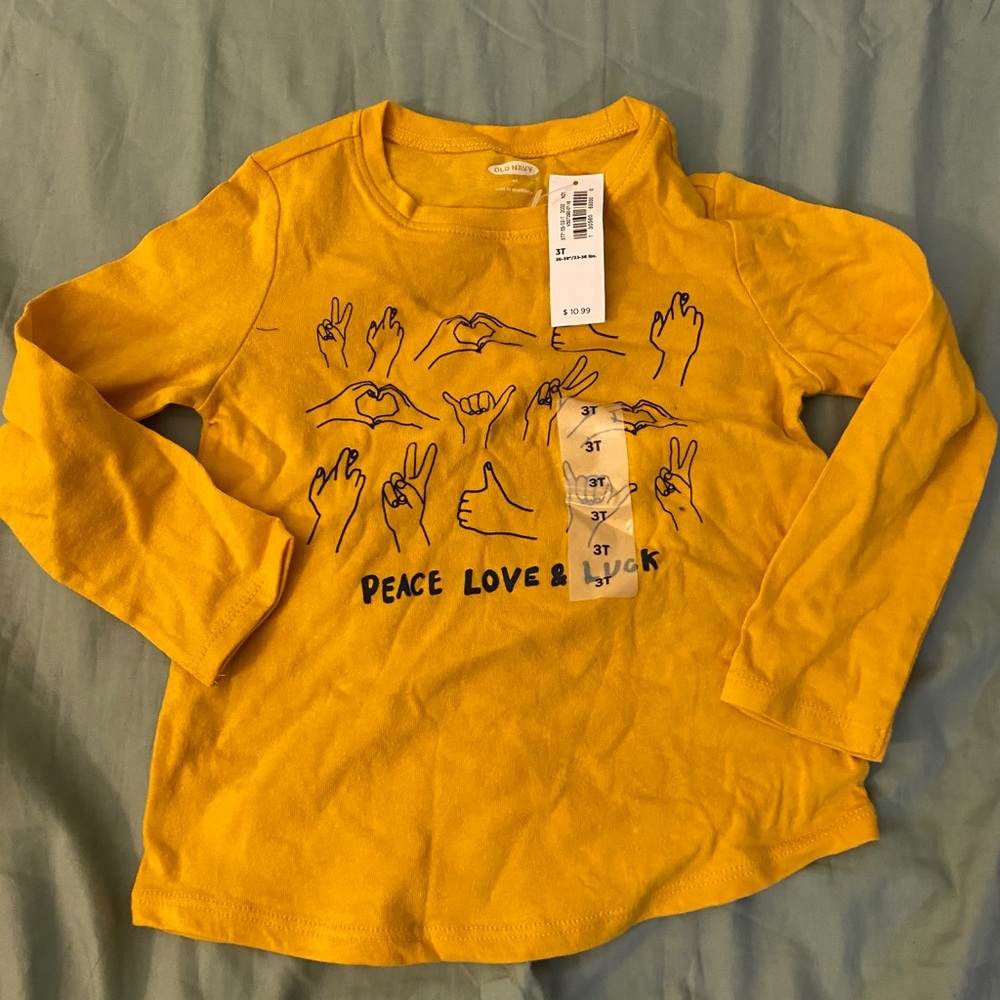 3T new little girls shirt